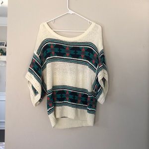 Aztec print sweater